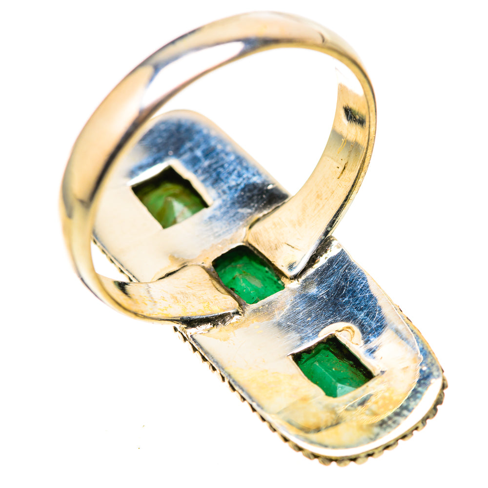 Zambian Emerald Rings handcrafted by Ana Silver Co - RING128832 - Photo 3