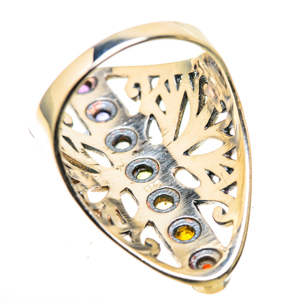 Multi-Stone Rainbow Chakra Rings handcrafted by Ana Silver Co - RING128837 - Photo 3