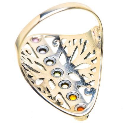 Multi-Stone Rainbow Chakra Rings handcrafted by Ana Silver Co - RING128838 - Photo 3