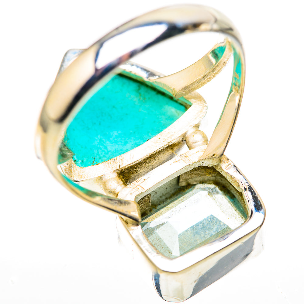 Chrysocolla Rings handcrafted by Ana Silver Co - RING128843 - Photo 3