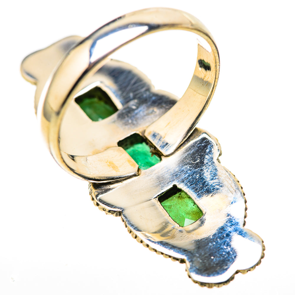 Zambian Emerald Rings handcrafted by Ana Silver Co - RING128847 - Photo 3