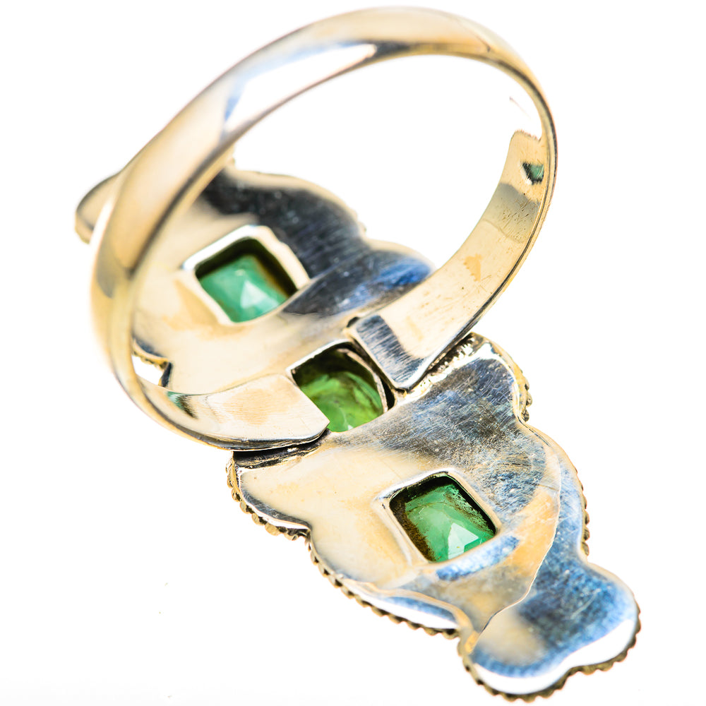 Zambian Emerald Rings handcrafted by Ana Silver Co - RING128878 - Photo 3