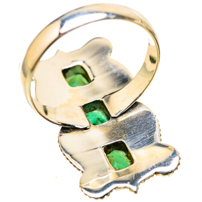 Zambian Emerald Rings handcrafted by Ana Silver Co - RING128887 - Photo 3