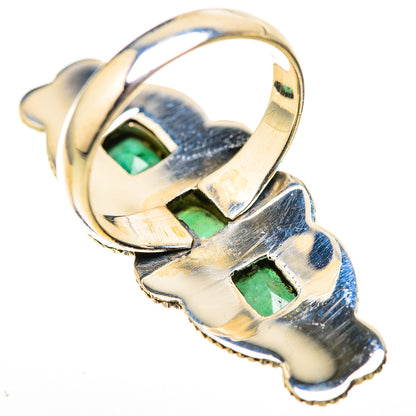 Zambian Emerald Rings handcrafted by Ana Silver Co - RING128888 - Photo 3