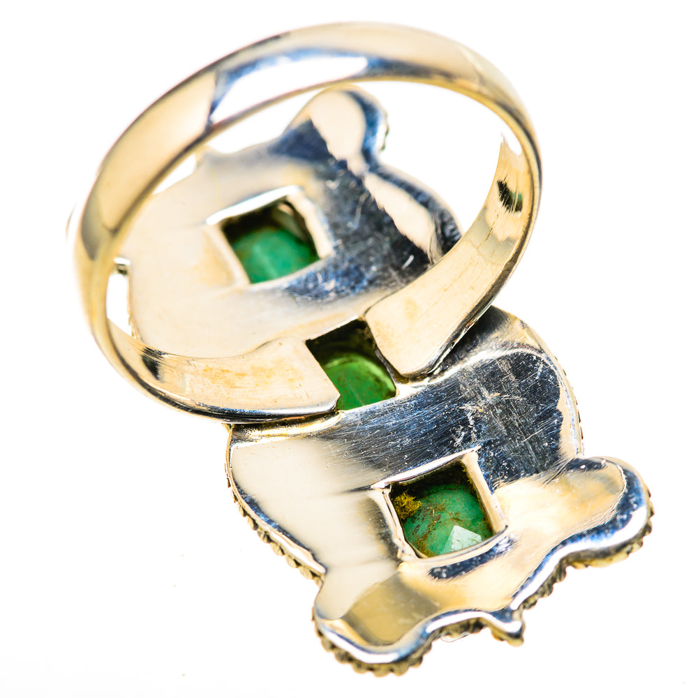 Zambian Emerald Rings handcrafted by Ana Silver Co - RING128895 - Photo 3