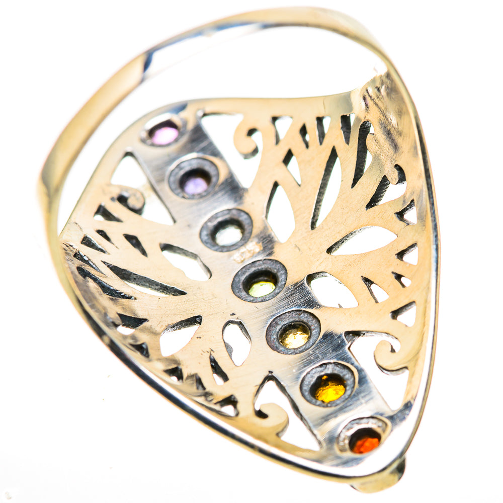 Multi-Stone Rainbow Chakra Rings handcrafted by Ana Silver Co - RING128901 - Photo 3
