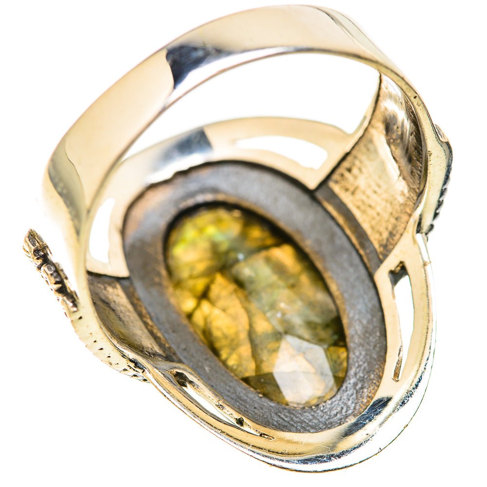 Labradorite Rings handcrafted by Ana Silver Co - RING128906 - Photo 3