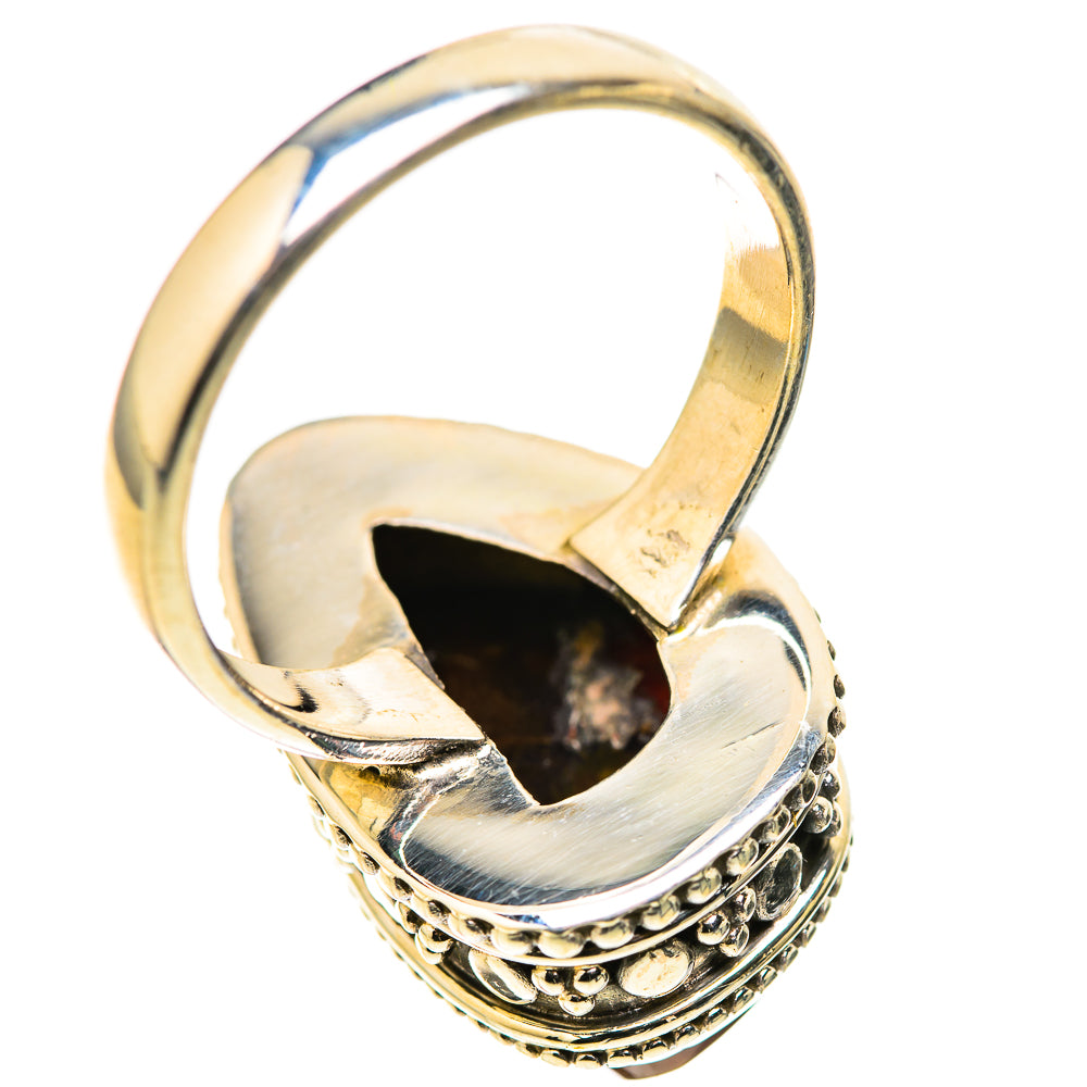 Mexican Fire Agate Rings handcrafted by Ana Silver Co - RING128912 - Photo 3