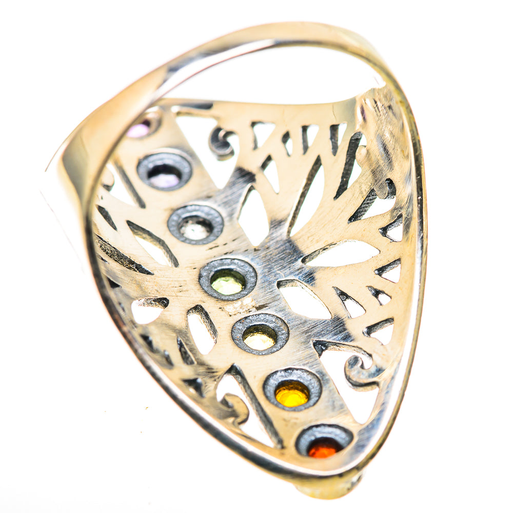 Multi-Stone Rainbow Chakra Rings handcrafted by Ana Silver Co - RING128914 - Photo 3