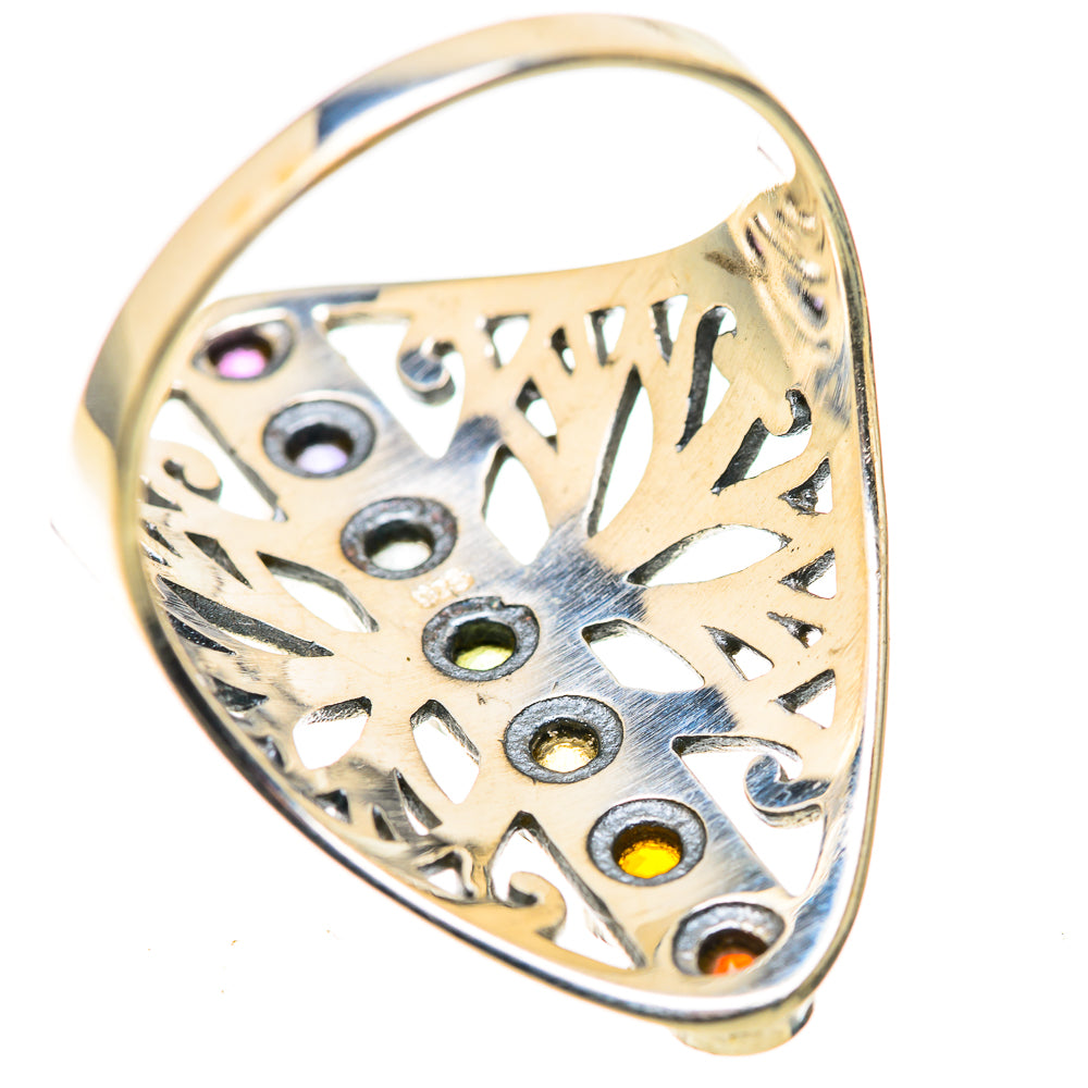 Multi-Stone Rainbow Chakra Rings handcrafted by Ana Silver Co - RING128915 - Photo 3