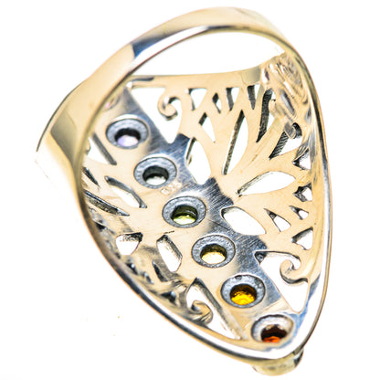 Multi-Stone Rainbow Chakra Rings handcrafted by Ana Silver Co - RING128925 - Photo 3