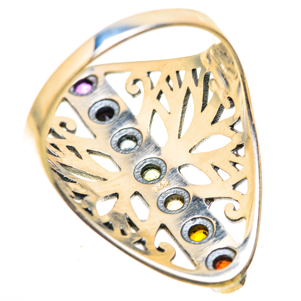 Multi-Stone Rainbow Chakra Rings handcrafted by Ana Silver Co - RING128943 - Photo 3