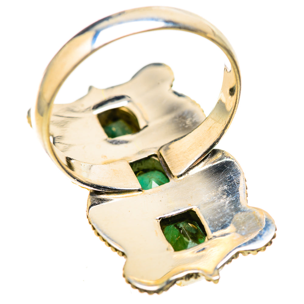Zambian Emerald Rings handcrafted by Ana Silver Co - RING128946 - Photo 3
