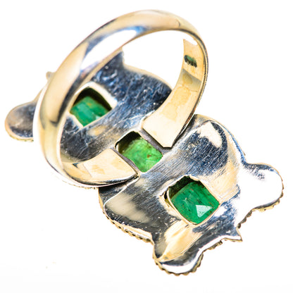 Zambian Emerald Rings handcrafted by Ana Silver Co - RING128950 - Photo 3