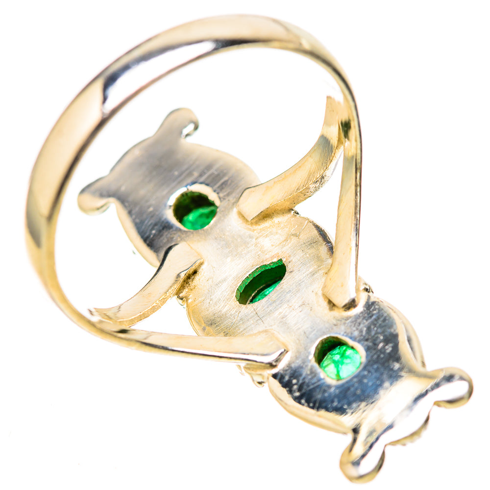 Zambian Emerald Rings handcrafted by Ana Silver Co - RING128960 - Photo 3