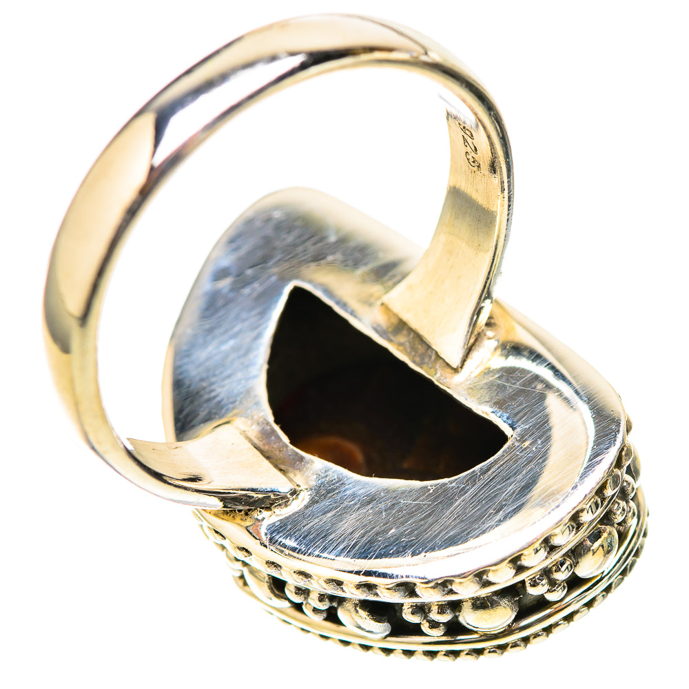 Mexican Fire Agate Rings handcrafted by Ana Silver Co - RING128963 - Photo 3