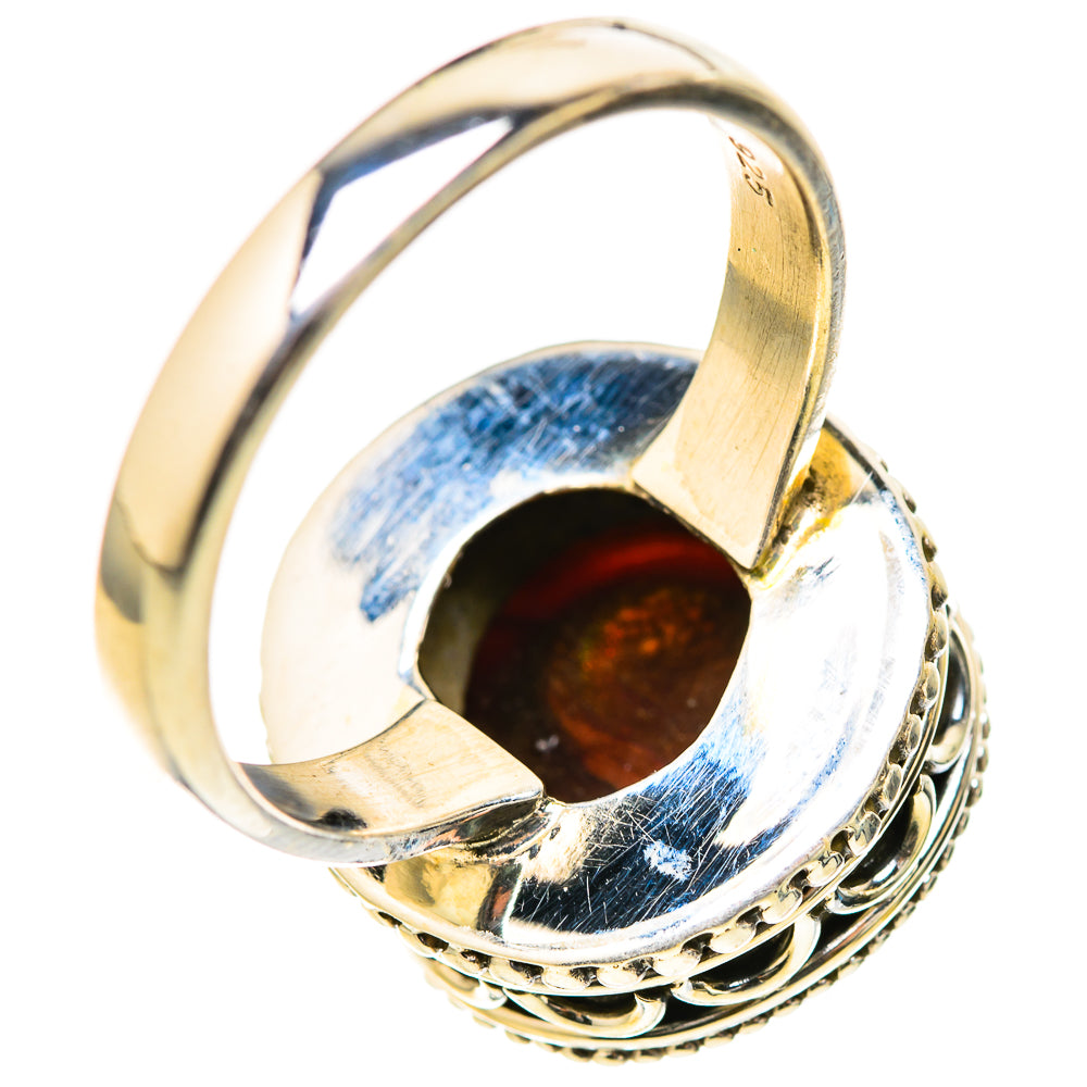 Mexican Fire Agate Rings handcrafted by Ana Silver Co - RING128964 - Photo 3