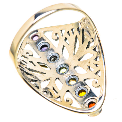 Multi-Stone Rainbow Chakra Rings handcrafted by Ana Silver Co - RING128970 - Photo 3