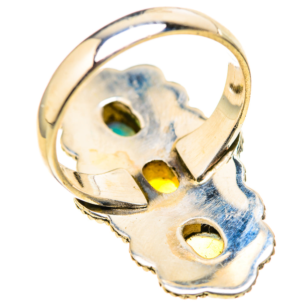 Ethiopian Opal Rings handcrafted by Ana Silver Co - RING128974 - Photo 3