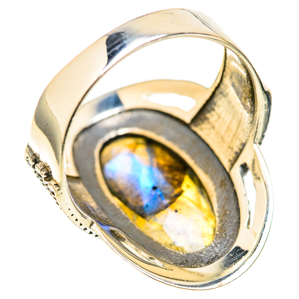 Labradorite Rings handcrafted by Ana Silver Co - RING129002 - Photo 3