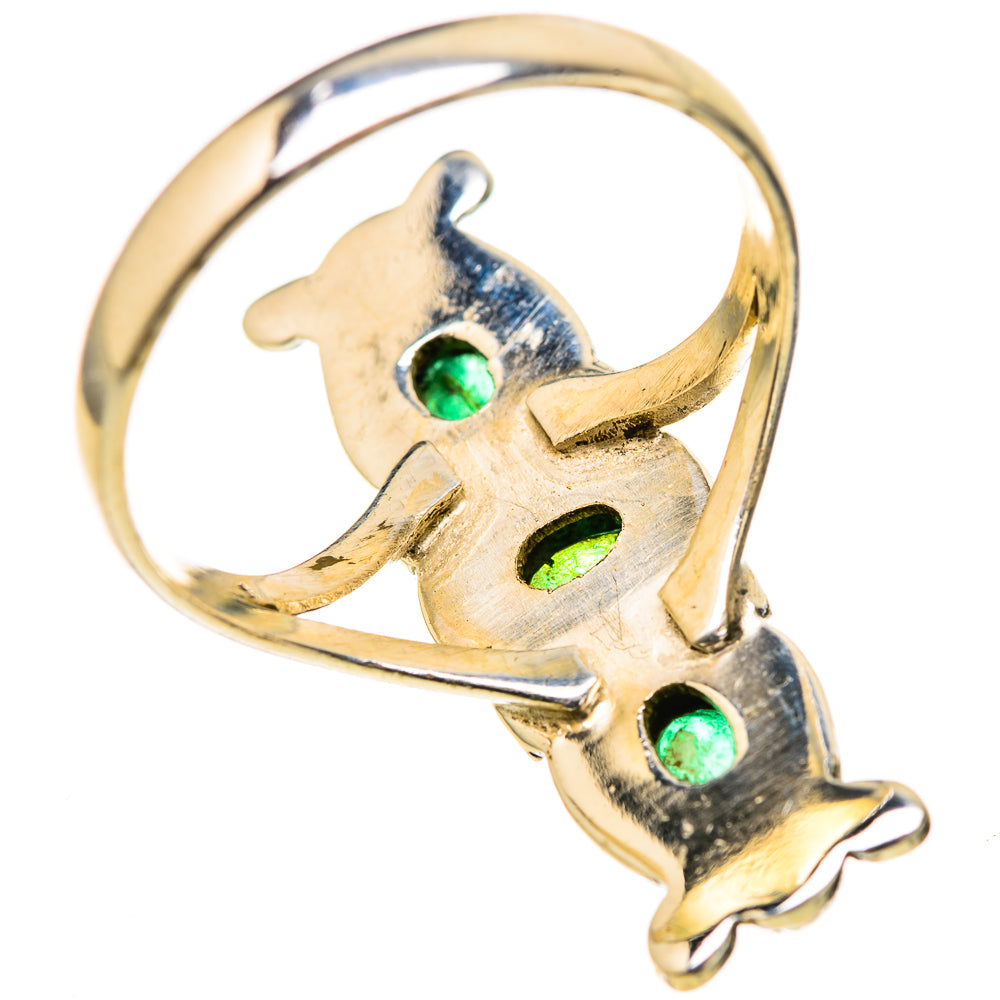Zambian Emerald Rings handcrafted by Ana Silver Co - RING129006 - Photo 3