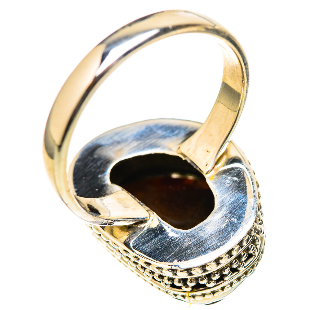 Mexican Fire Agate Rings handcrafted by Ana Silver Co - RING129009 - Photo 3