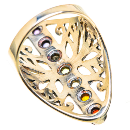 Multi-Stone Rainbow Chakra Rings handcrafted by Ana Silver Co - RING129012 - Photo 3