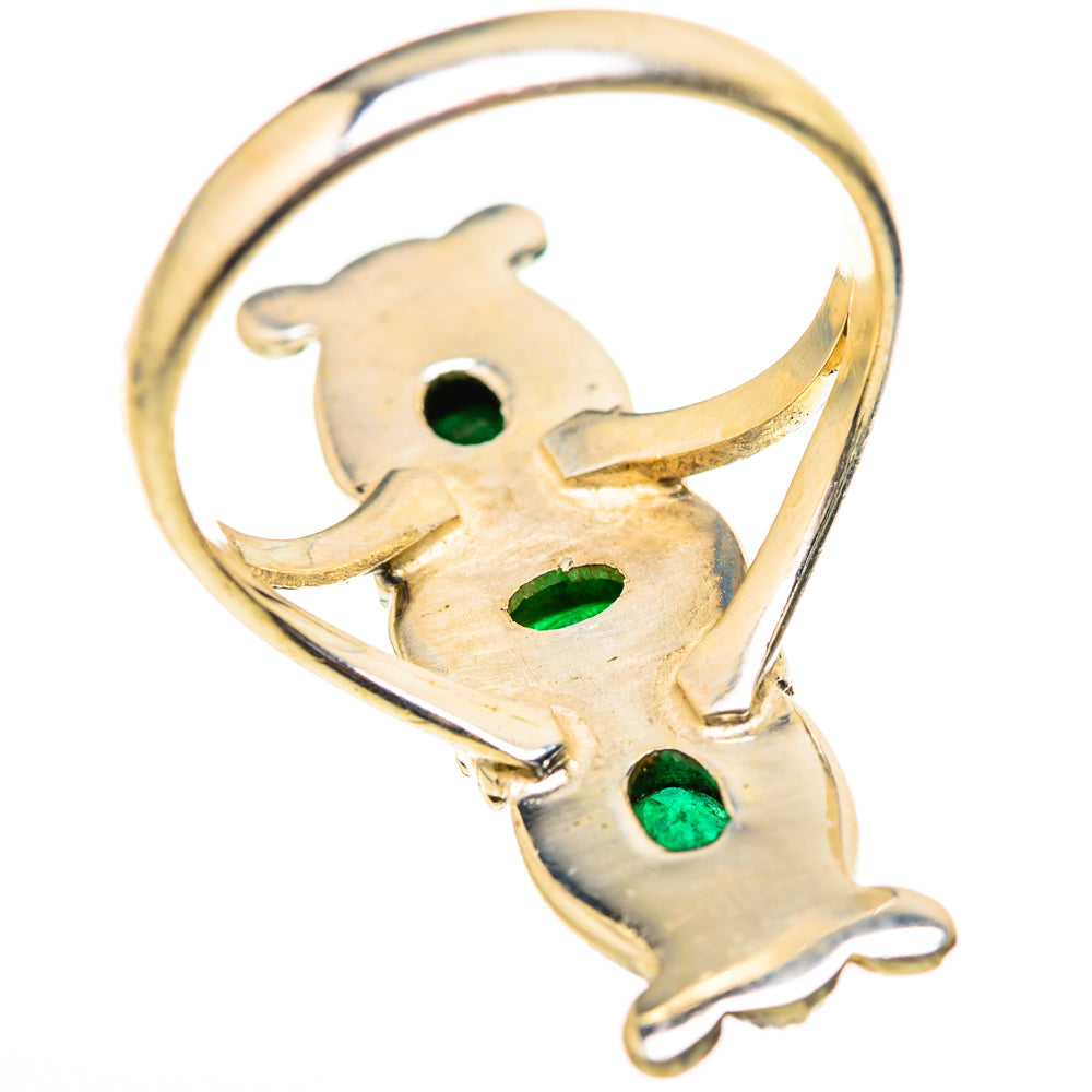 Zambian Emerald Rings handcrafted by Ana Silver Co - RING129036 - Photo 3