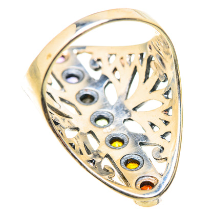 Multi-Stone Rainbow Chakra Rings handcrafted by Ana Silver Co - RING129038 - Photo 3