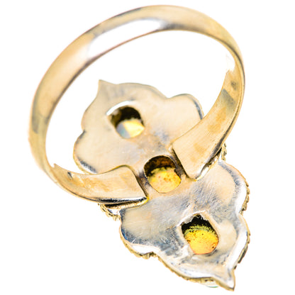 Ethiopian Opal Rings handcrafted by Ana Silver Co - RING129042 - Photo 3