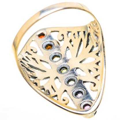 Multi-Stone Rainbow Chakra Rings handcrafted by Ana Silver Co - RING129049 - Photo 3