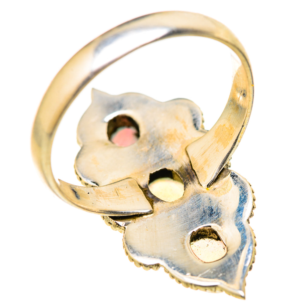 Ethiopian Opal Rings handcrafted by Ana Silver Co - RING129052 - Photo 3