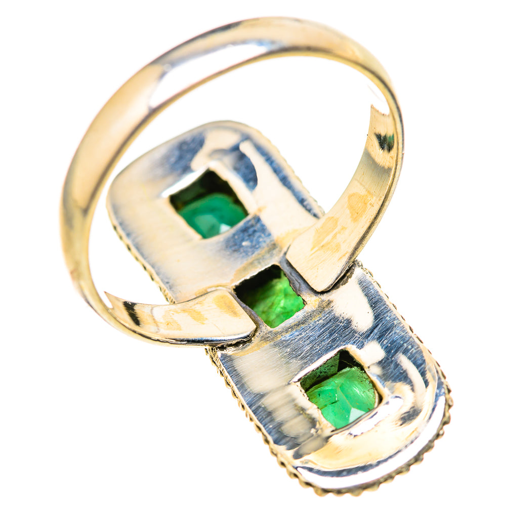 Zambian Emerald Rings handcrafted by Ana Silver Co - RING129066 - Photo 3