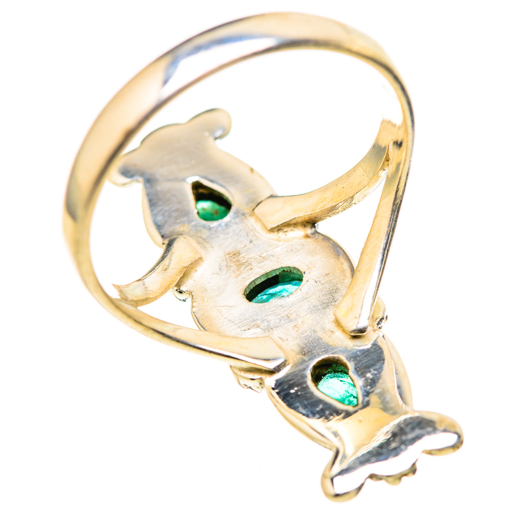 Zambian Emerald Rings handcrafted by Ana Silver Co - RING129067 - Photo 3