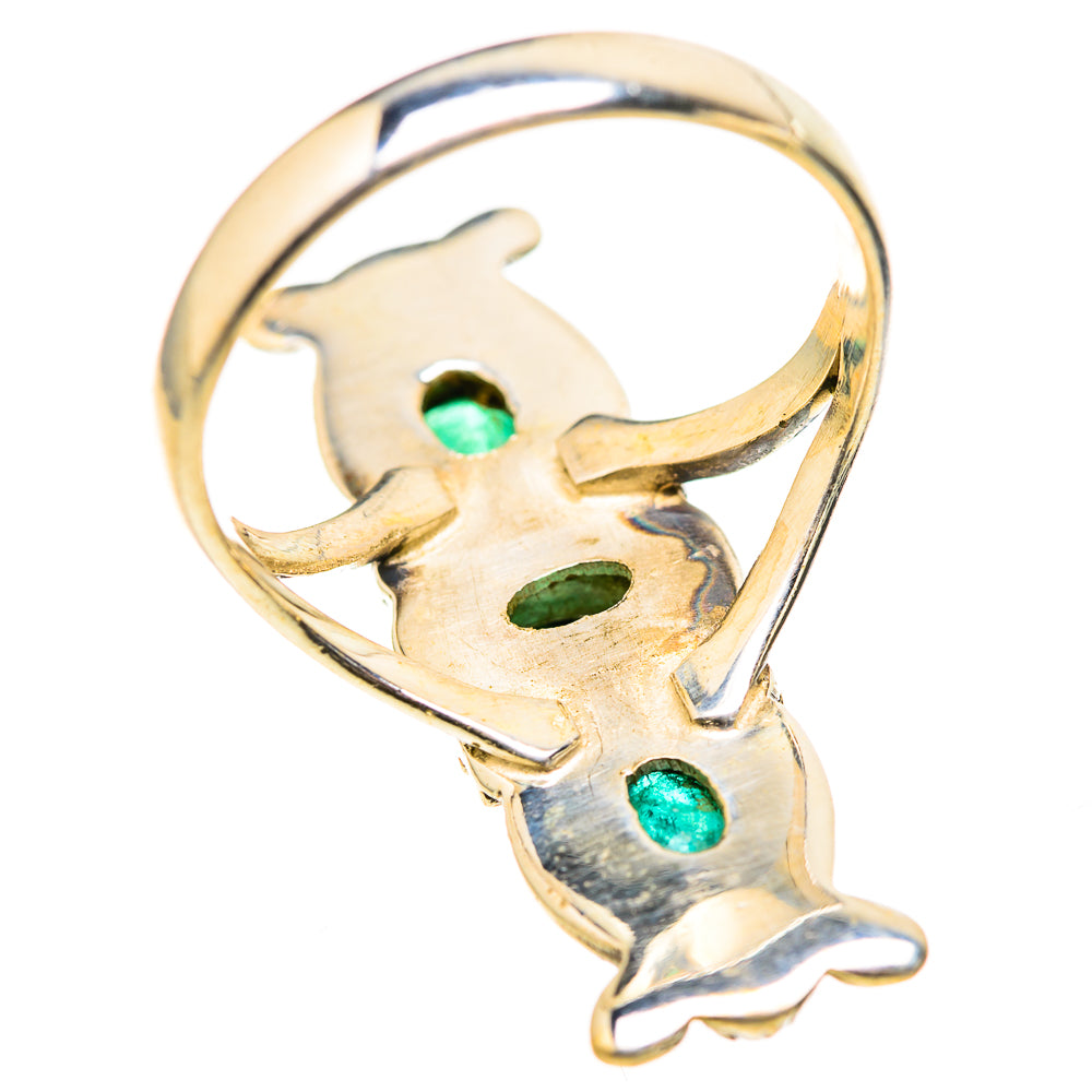 Zambian Emerald Rings handcrafted by Ana Silver Co - RING129075 - Photo 3