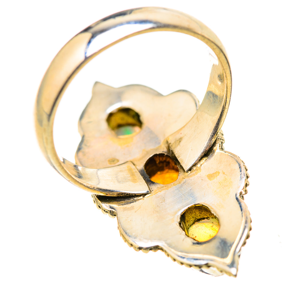 Ethiopian Opal Rings handcrafted by Ana Silver Co - RING129077 - Photo 3