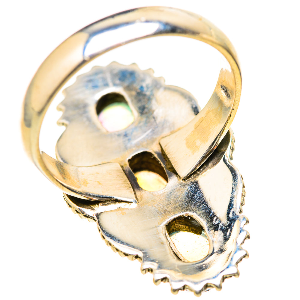 Ethiopian Opal Rings handcrafted by Ana Silver Co - RING129078 - Photo 3