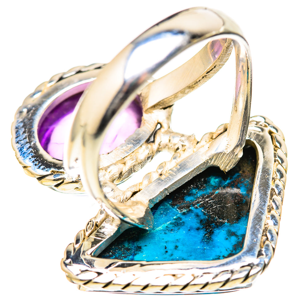 Shattuckite, Amethyst Rings handcrafted by Ana Silver Co - RING129093 - Photo 3
