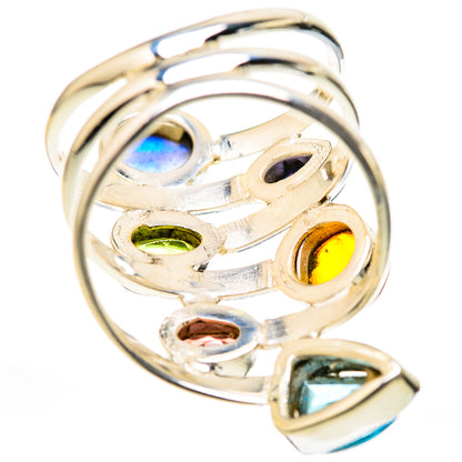 Labradorite, Peridot, Tanzanite, Garnet, Carnelian, Apatite Rings handcrafted by Ana Silver Co - RING129101 - Photo 3