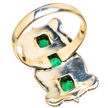 Zambian Emerald Rings handcrafted by Ana Silver Co - RING129106 - Photo 3