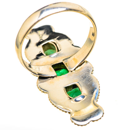 Zambian Emerald Rings handcrafted by Ana Silver Co - RING129114 - Photo 3