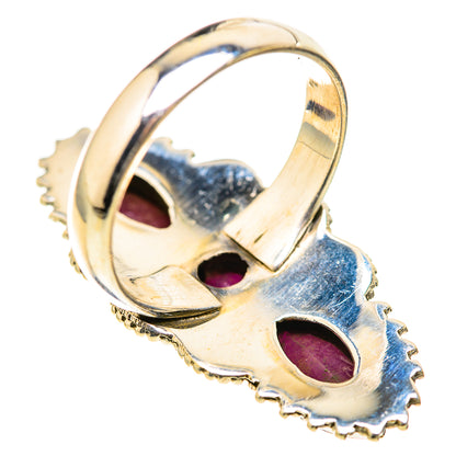 Red Sillimanite Rings handcrafted by Ana Silver Co - RING129117 - Photo 3