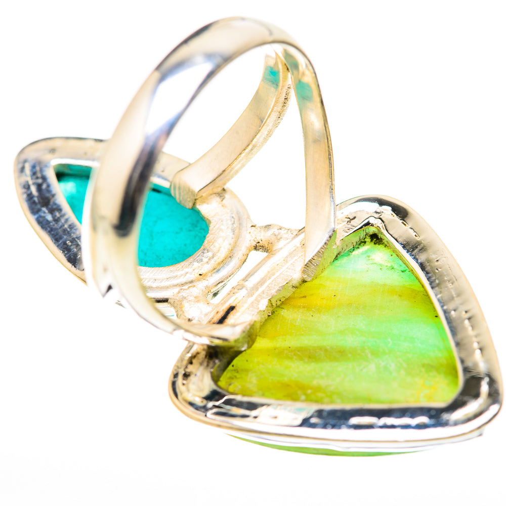 Peruvian Opal, Chrysocolla Rings handcrafted by Ana Silver Co - RING129120 - Photo 3