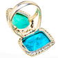 Chrysocolla, Larimar Rings handcrafted by Ana Silver Co - RING129141 - Photo 3