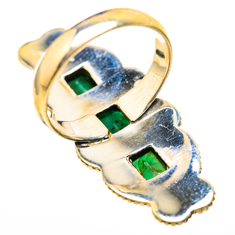 Zambian Emerald Rings handcrafted by Ana Silver Co - RING129147 - Photo 3