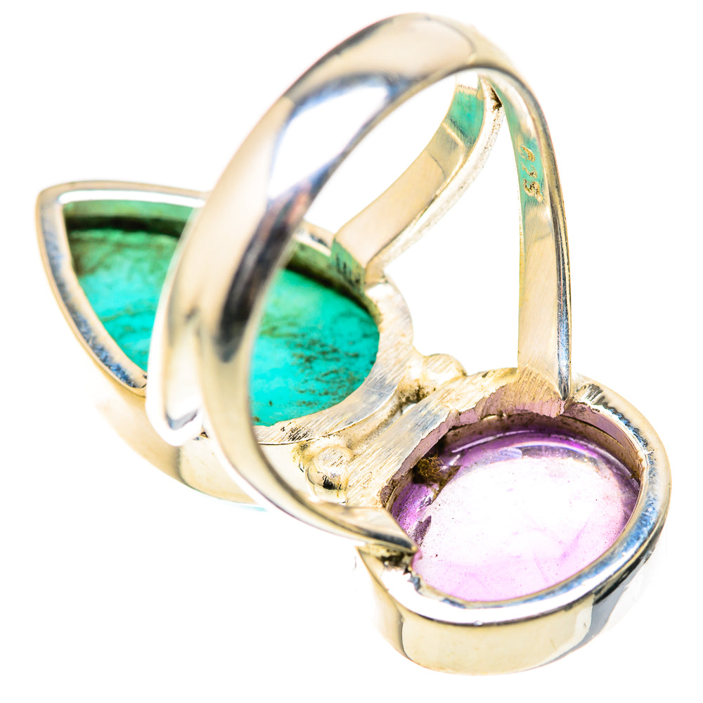 Larimar, Amethyst Rings handcrafted by Ana Silver Co - RING129158 - Photo 3