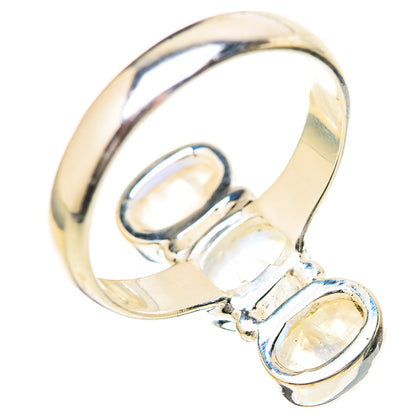 Rainbow Moonstone Rings handcrafted by Ana Silver Co - RING129171_SIZE-6 - Photo 3