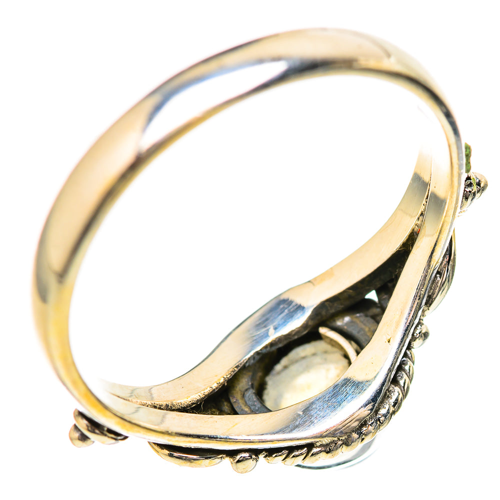Rainbow Moonstone Rings handcrafted by Ana Silver Co - RING129174_SIZE-7 - Photo 3
