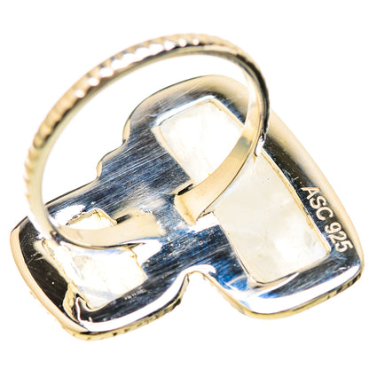 Rainbow Moonstone Rings handcrafted by Ana Silver Co - RING129212 - Photo 3