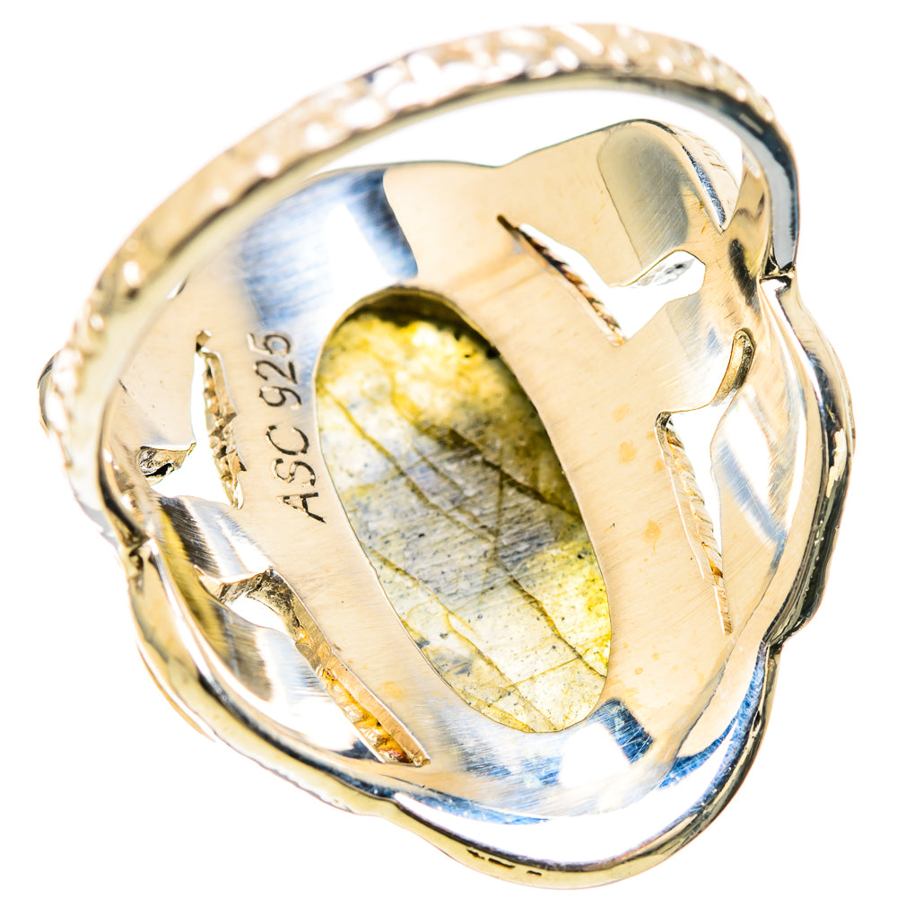 Labradorite Rings handcrafted by Ana Silver Co - RING129217 - Photo 3